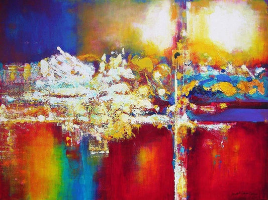 Contemporary Abstract Print on Canvas- "A Flight of Fancy"Contemporary Abstract Print on Canvas- "A Flight of Fancy"