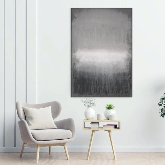 Abstract Art Painting Print - "A Spring Rain" - Chicago Skyline Art in a room