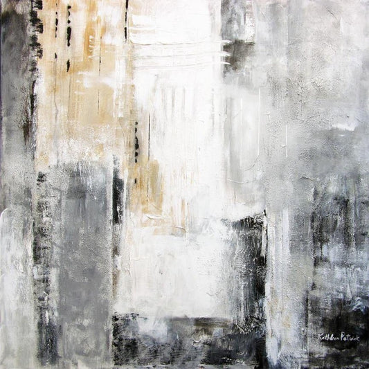 Abstract cityscape in neutral colors