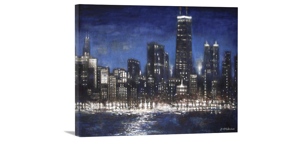Chicago Skyline Canvas Wrap Print - "Chicago 2017" - Chicago Skyline Art