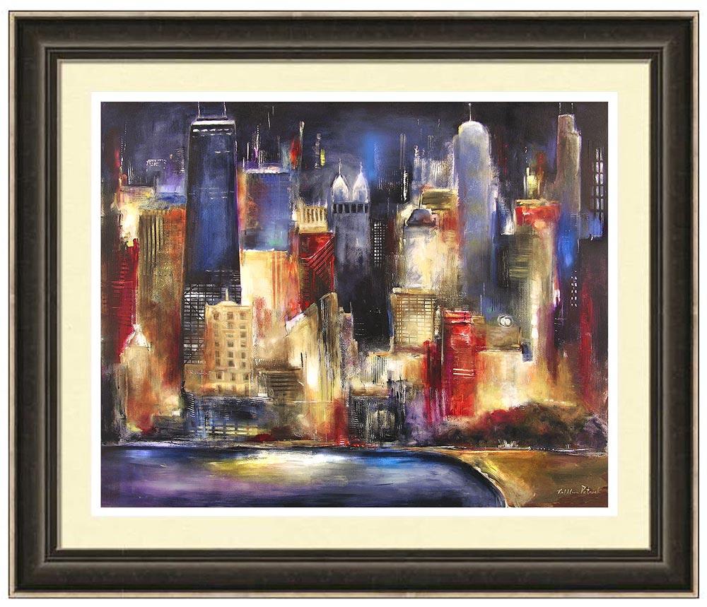 Chicago Skyline Framed Print  - "Chicago from the Lake" - Chicago Skyline Art