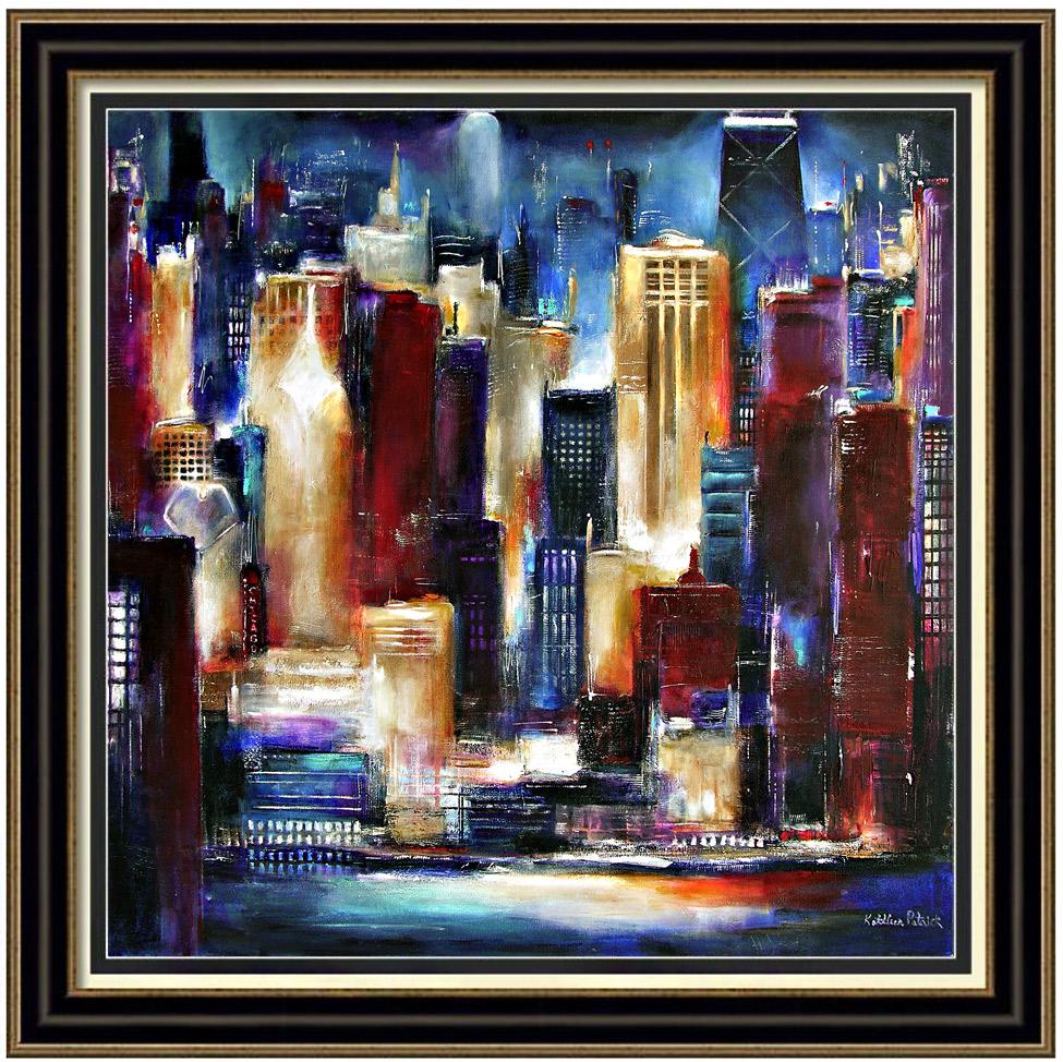 Chicago Skyline Framed Painting Print