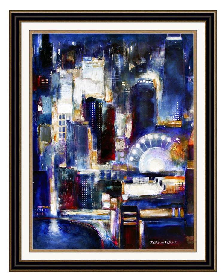 A Chicago skyline framed print  of "Navy Pier Skyline"