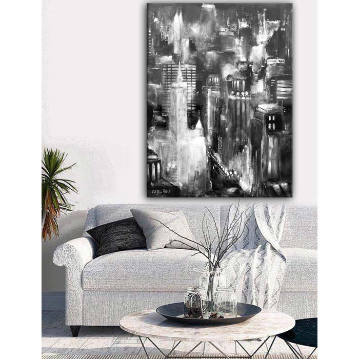 Chicago Michigan Avenue skyline canvas art