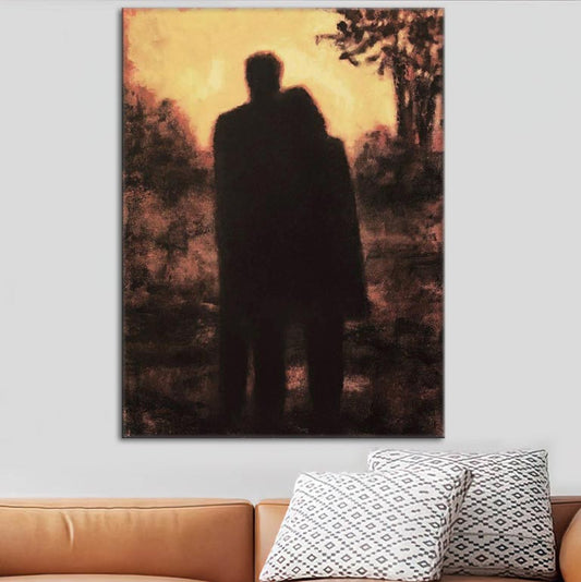 Romantic Couple Canvas Print  on a wall - "Just Us - Together"