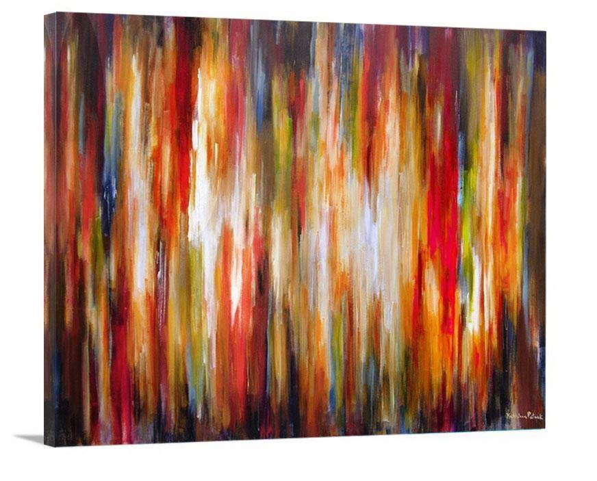 Abstract Canvas Art Print- "City Rhythms Tonight" - Chicago Skyline Art