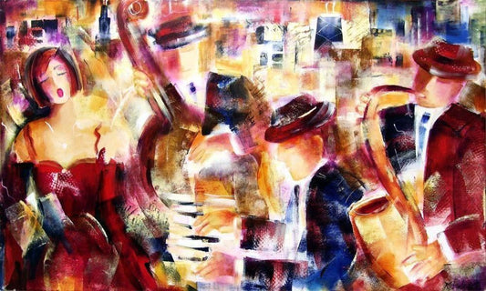 Jazz Music Canvas Print -  