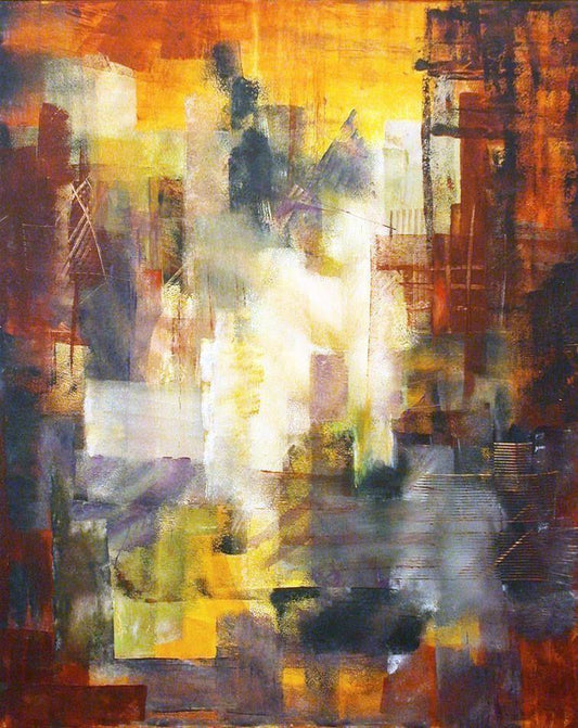 Abstract Cityscape Wall Art - "Inside the City" - Chicago Skyline Art