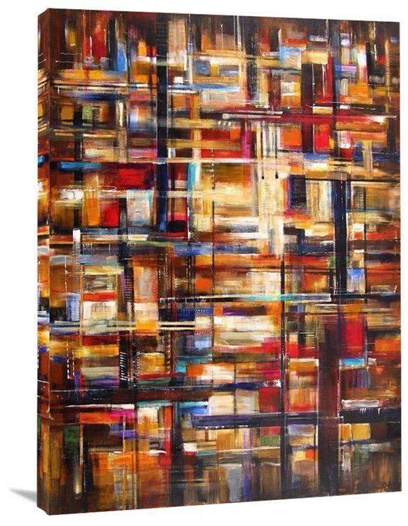 Abstract Canvas Print - "City Lights"