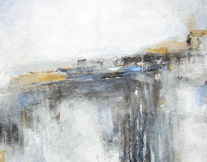Abstract Landscape Print on Canvas - " A Distant Light"  - detail