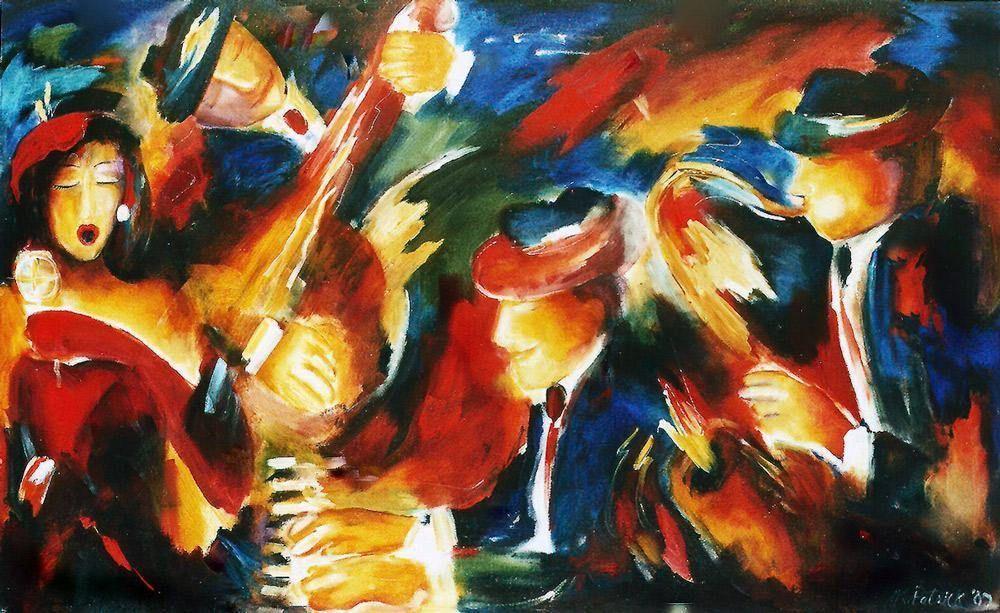 Jazz Muusic Canvas Print