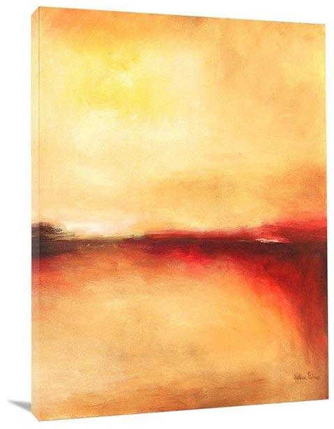 Abstract Landscape Art Canvas Print  - "Bright Horizon"  canvas