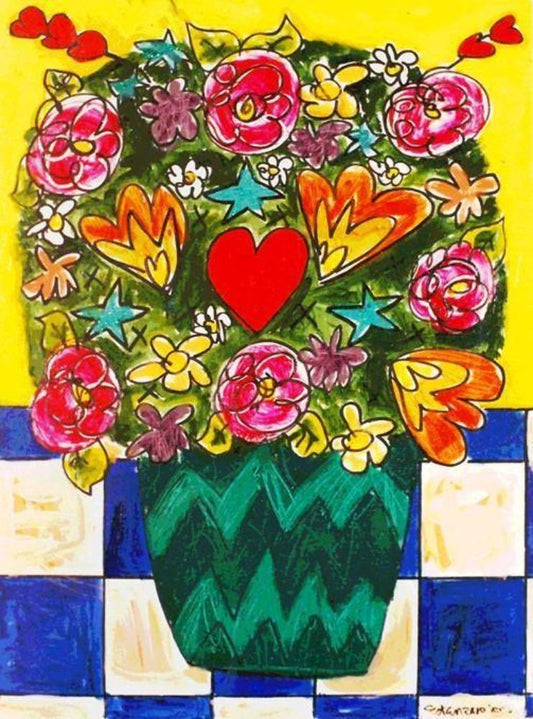 Love Bouquet Painting Art Print